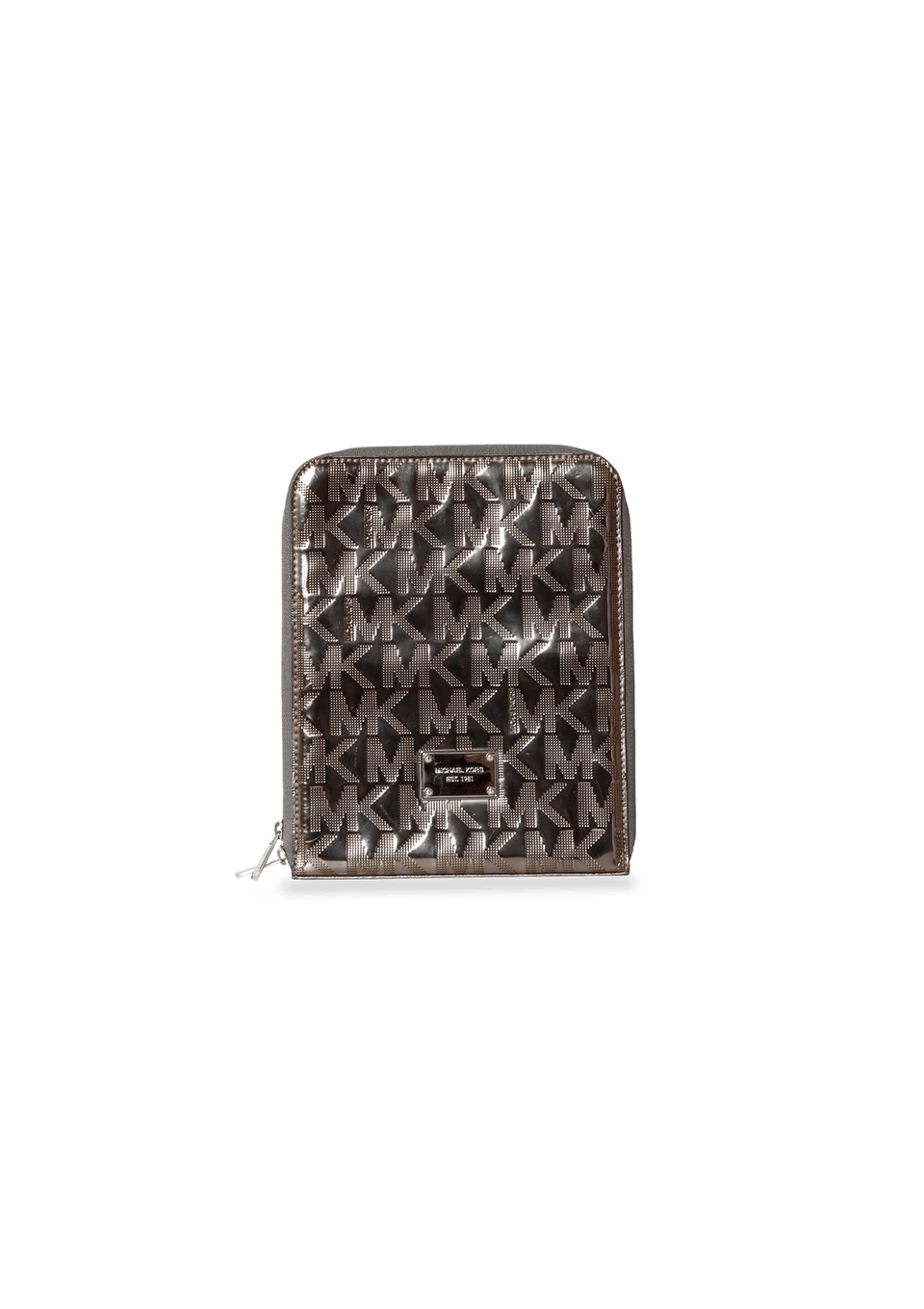 METALLIC LEATHER CONTINENTAL CASE