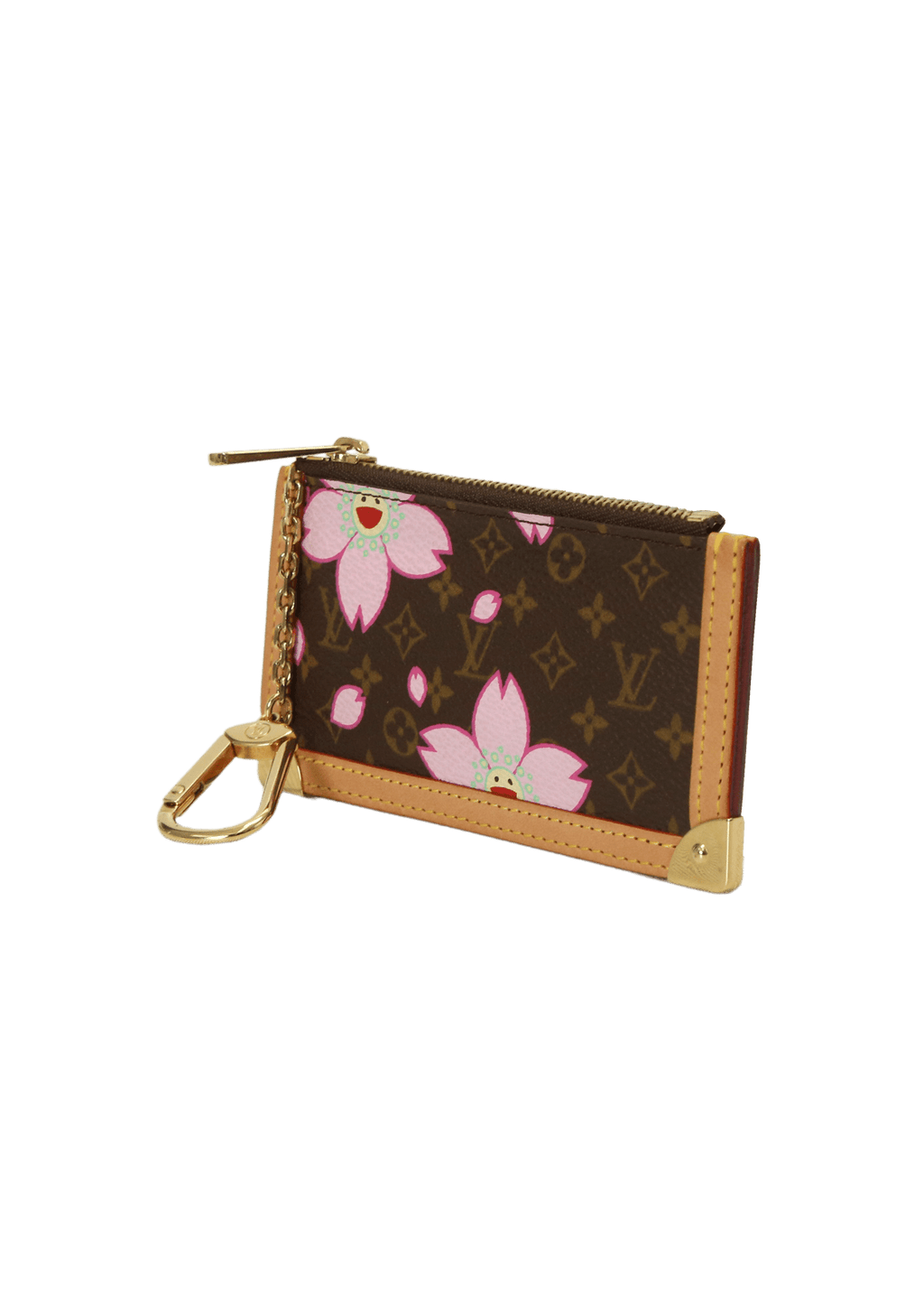 Porta Moedas Louis Vuitton Cherry Blossom Key Pouch Marrom Original – Gringa