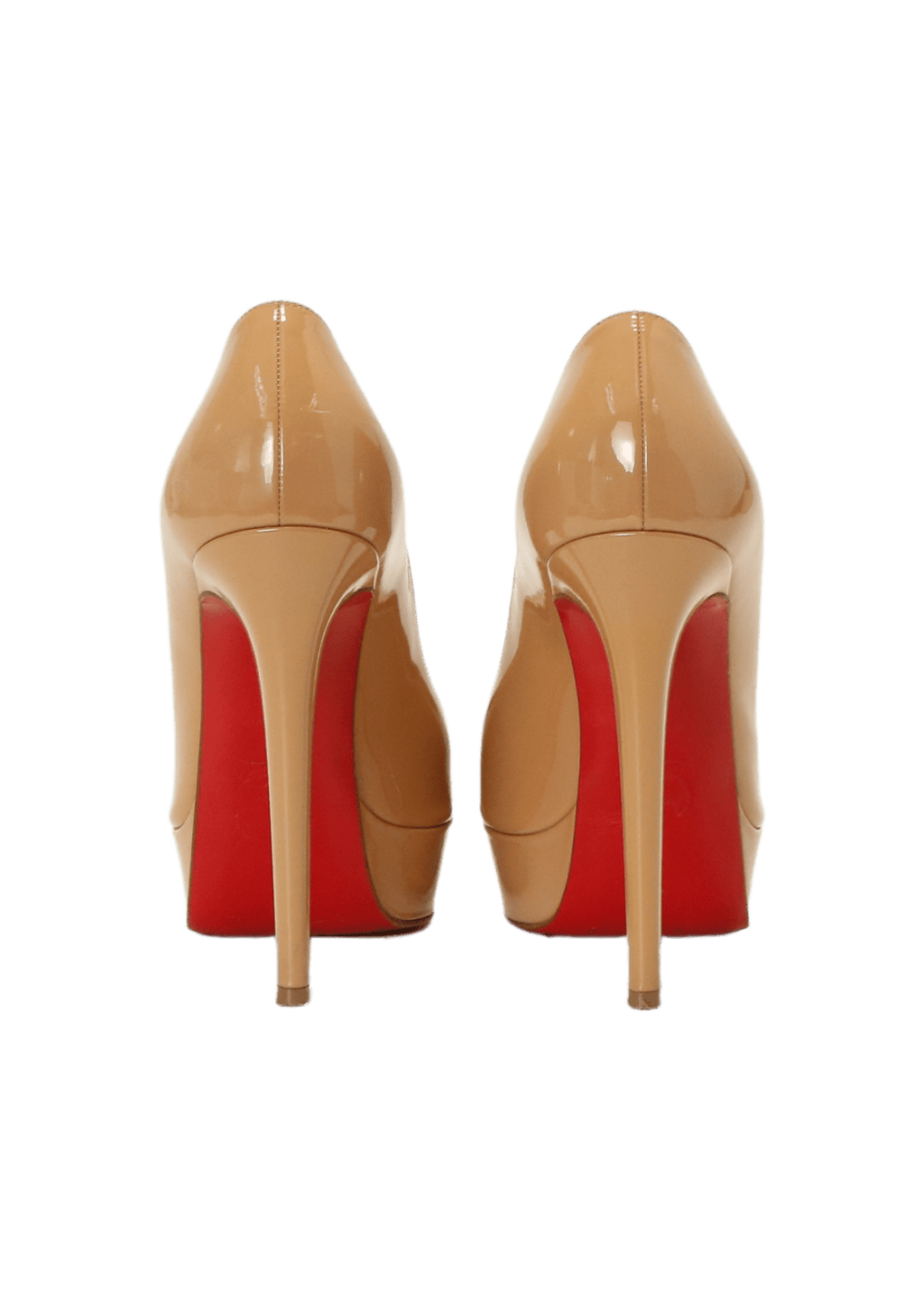 Pumps Christian Louboutin Decollete 868 Patent Pumps 35 Bege Original