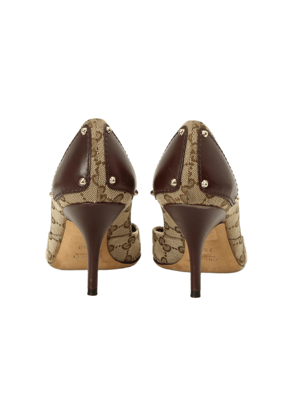 Pumps Gucci GG Canvas Pumps 36 Marrom Original Gringa