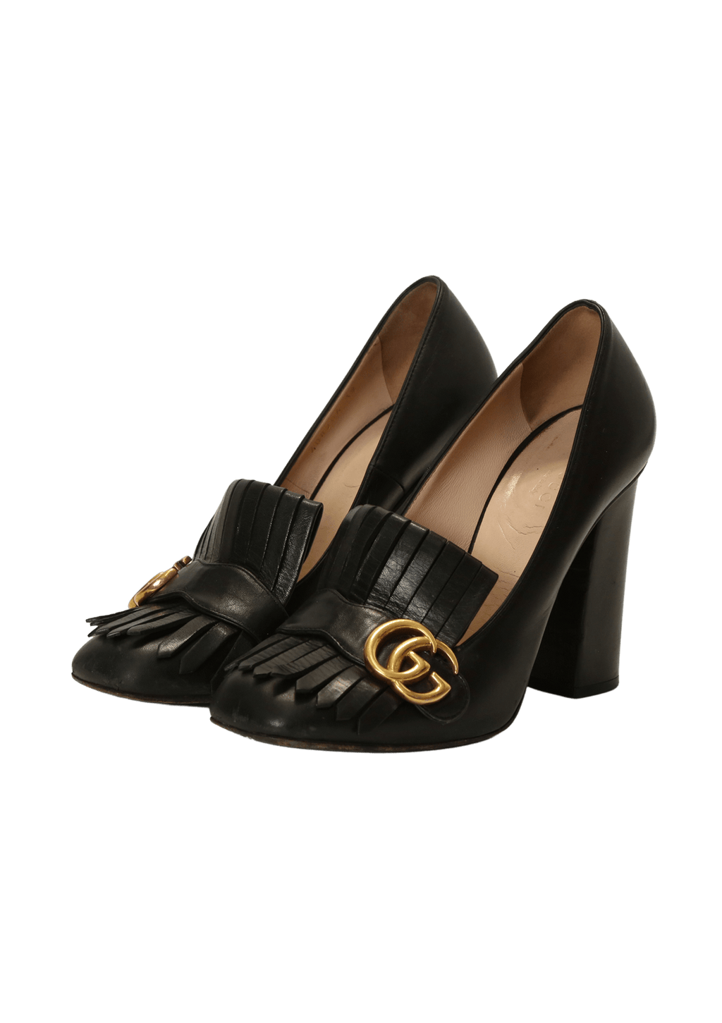 Pumps Gucci GG Kiltie Pump Preto Original Gringa