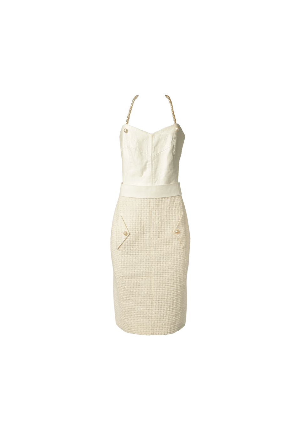 TWEED PEARL DRESS SET 38
