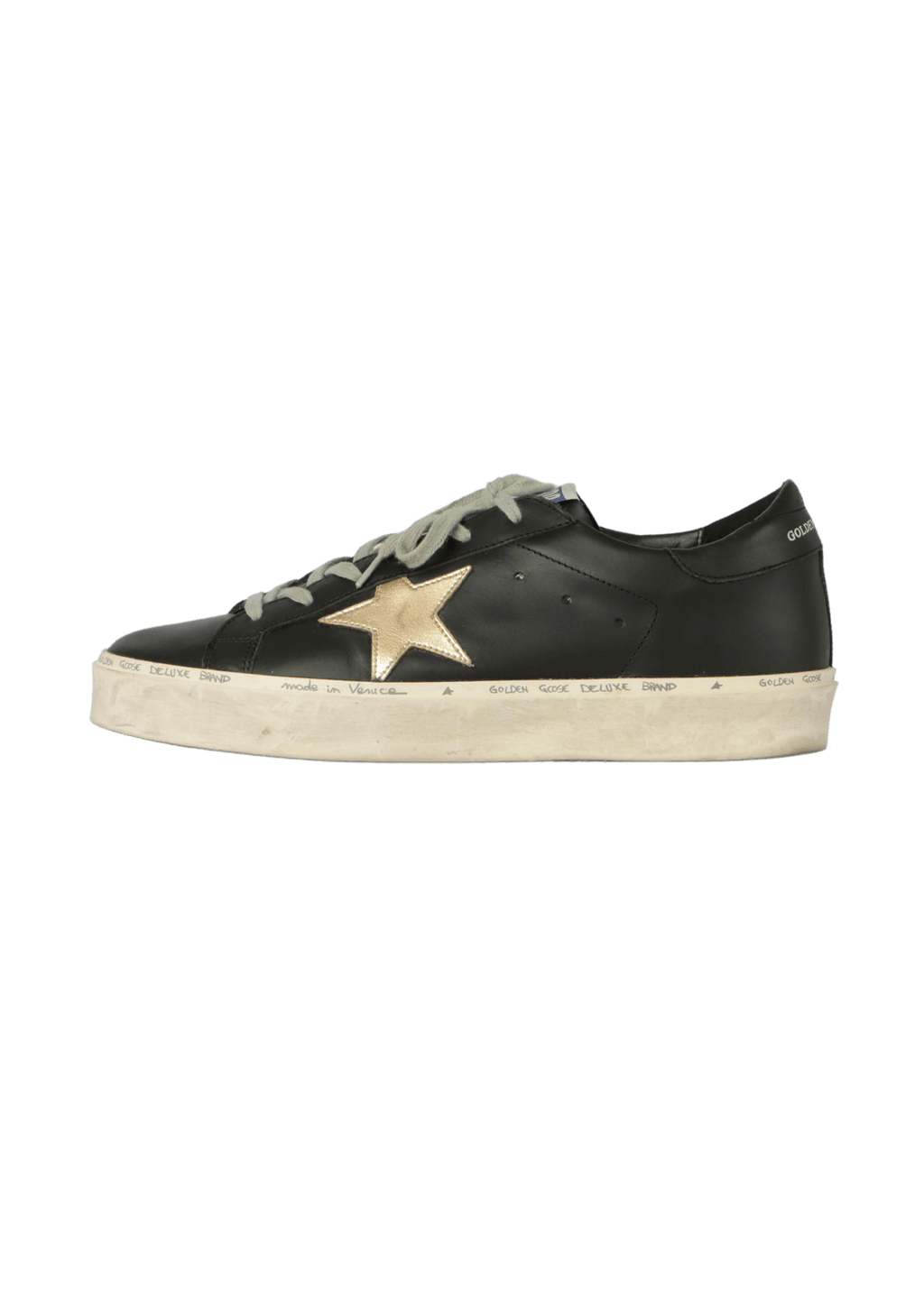 SAPATO GOLDEN GOOSE HI STAR LOW TOP SNEAKERS 39 PRETO ORIGINAL