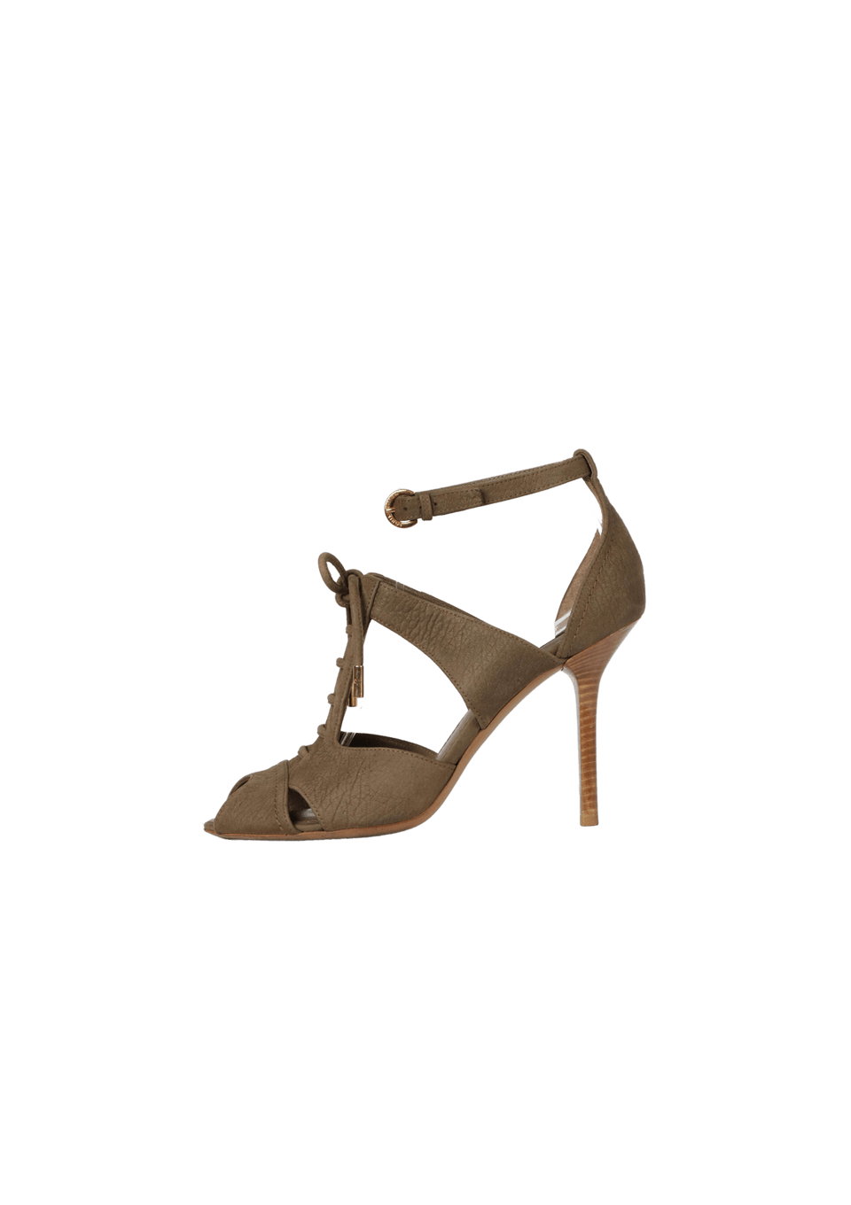 LEATHER LACE UP PUMPS 35