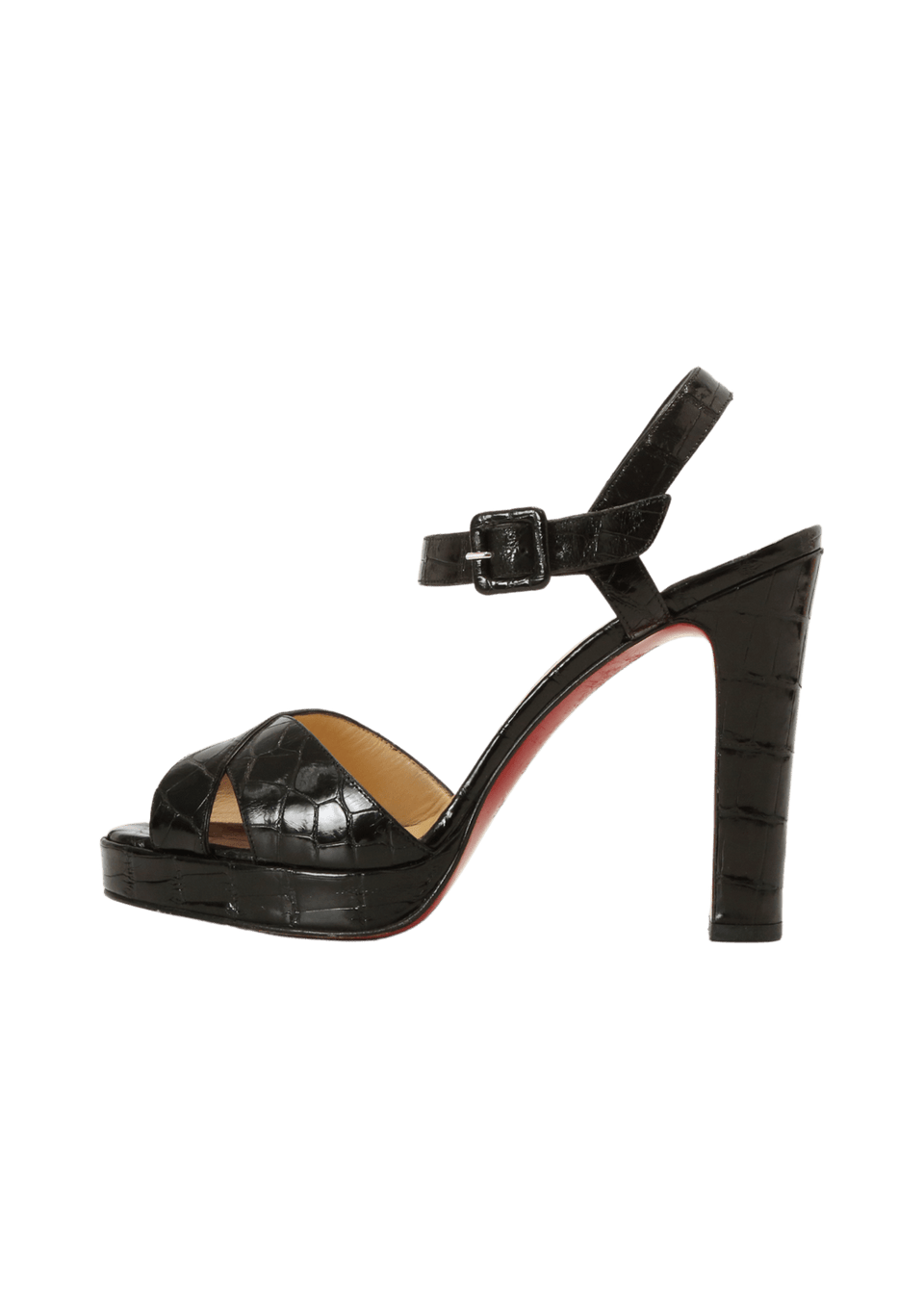 PATENT LEATHER SANDALS 38