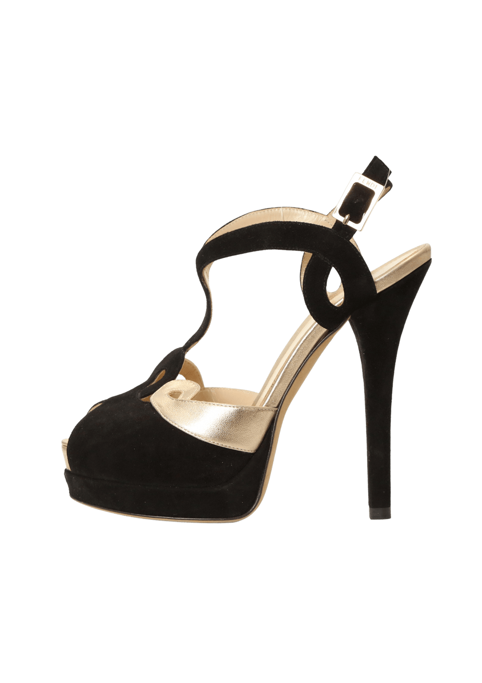 EMBOSSED SUEDE T-STRAP 35