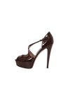 PATENT LEATHER SANDALS 36.5