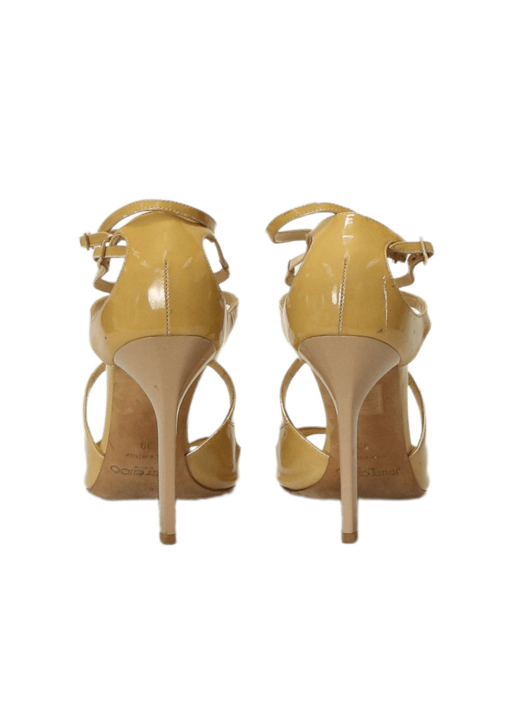 Sandália Jimmy Choo Lang Sandals 37 Bege Original – Gringa