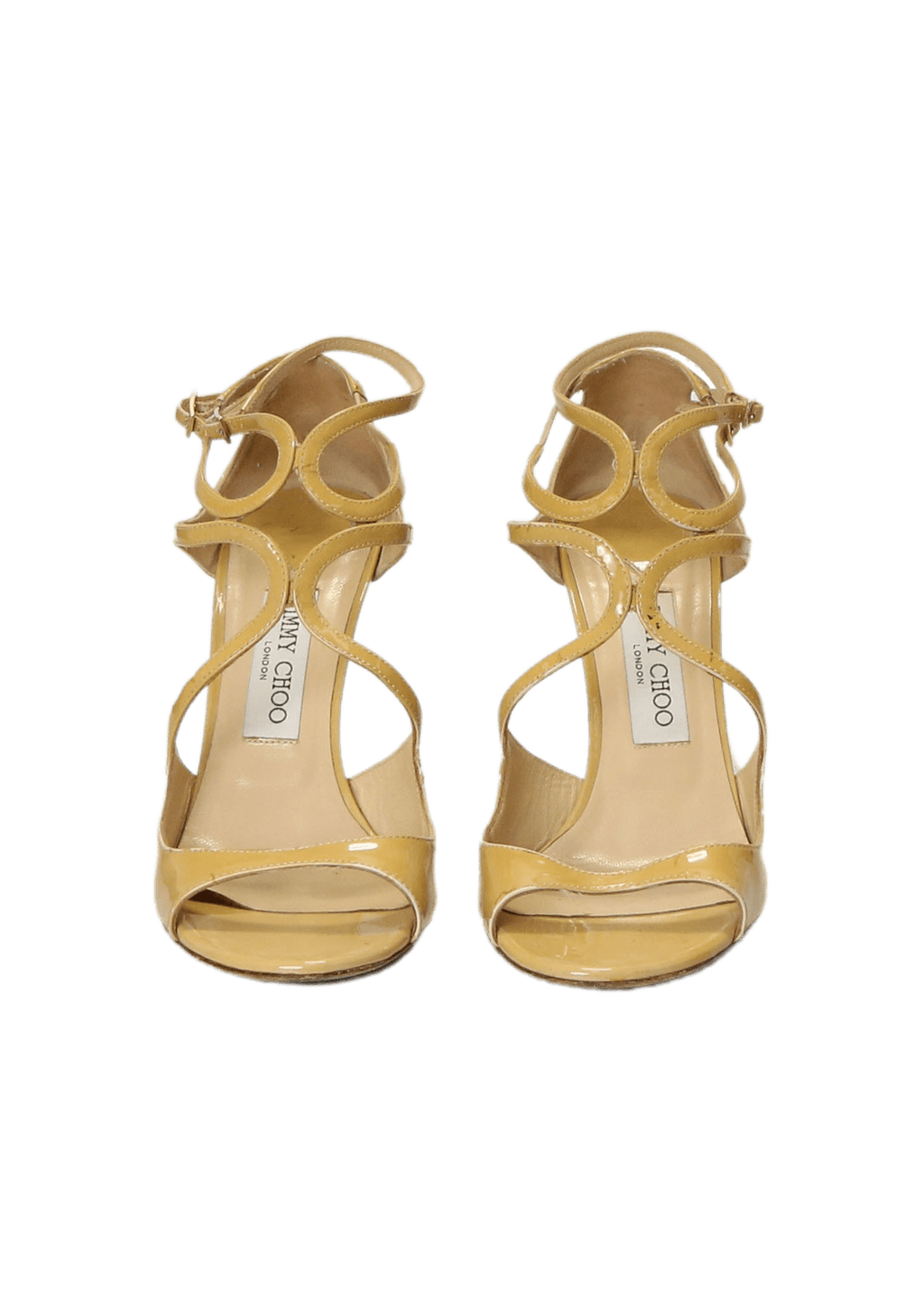 Sandália Jimmy Choo Lang Sandals 37 Bege Original – Gringa