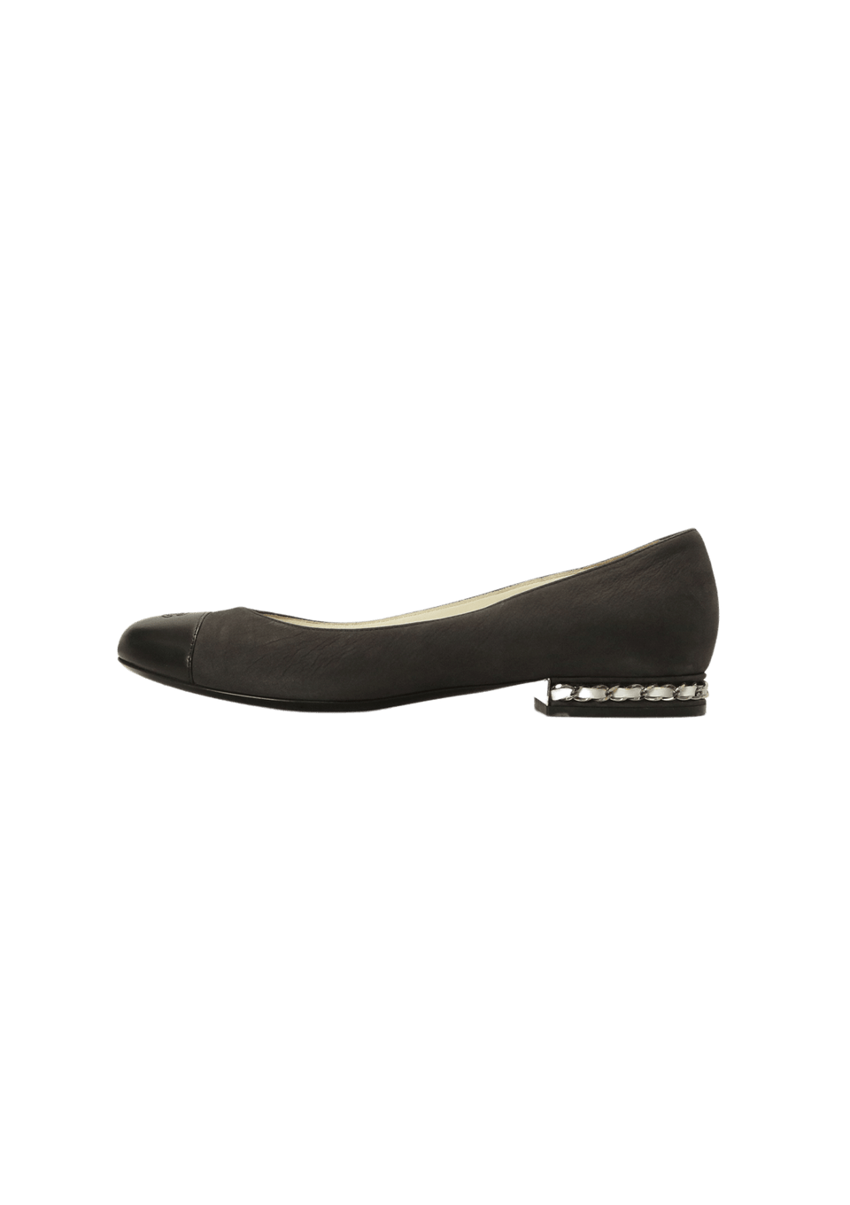 CC LOGO LEATHER BALLET FLATS 35.5