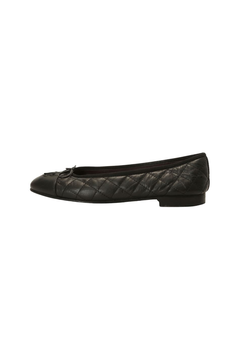 INTERLOCKING CC LOGO BALLET FLATS 36