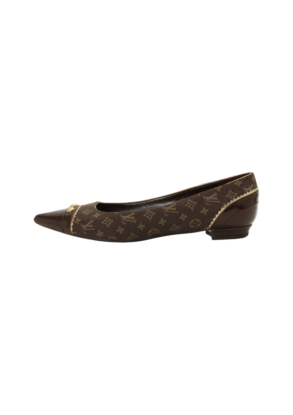 MONOGRAM MINI LIN RAQUEL FLAT 34