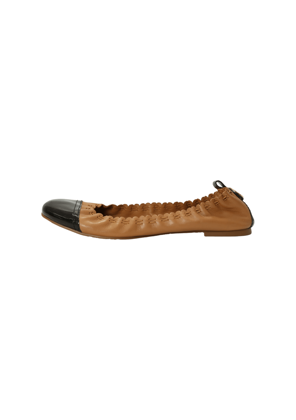 ABBEY CAP-TOE FLATS 36