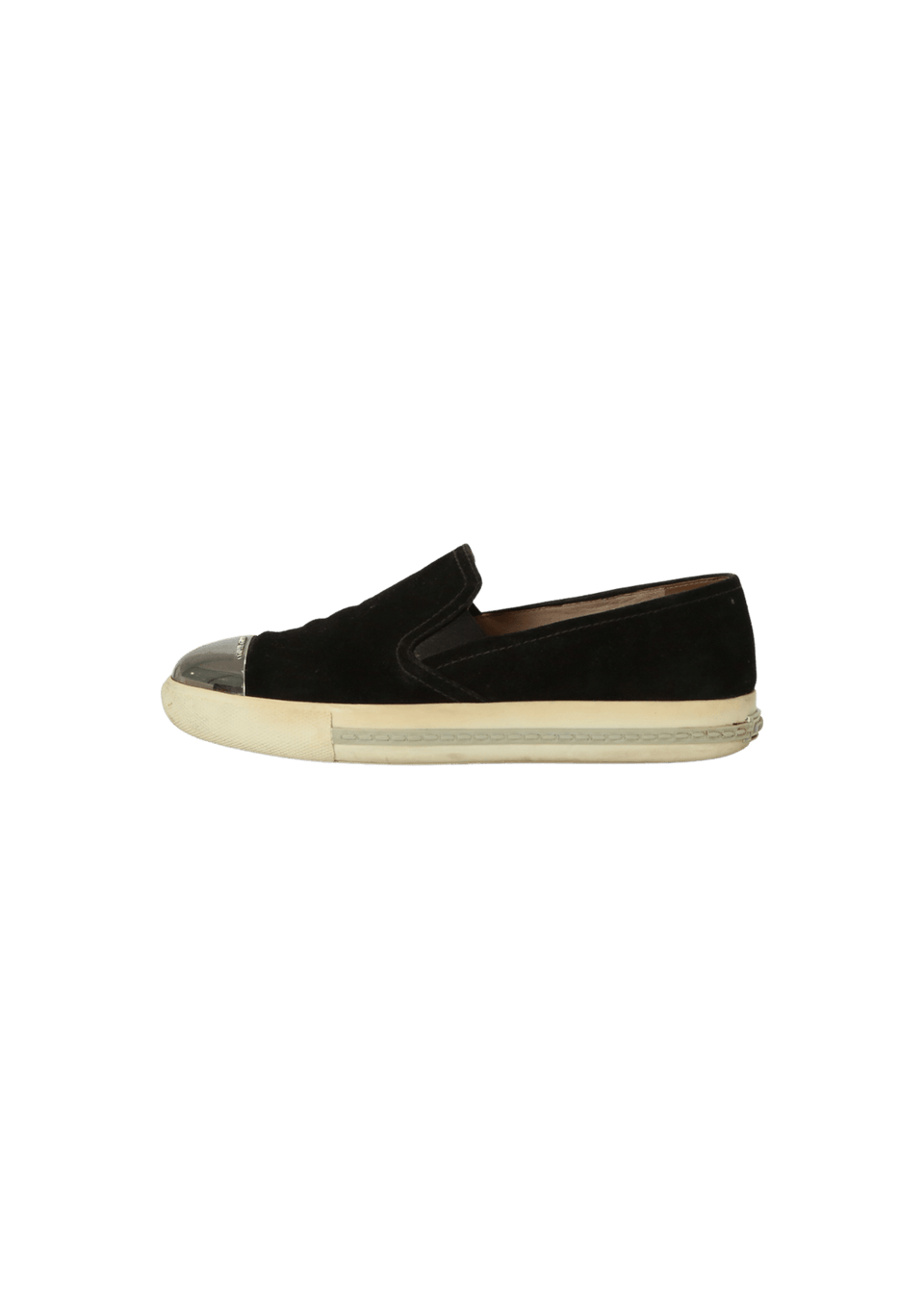 SUEDE CAP TOE SLIP ON 35