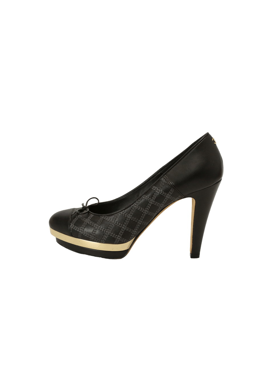 BOW QUILTED PUMPS 36.5