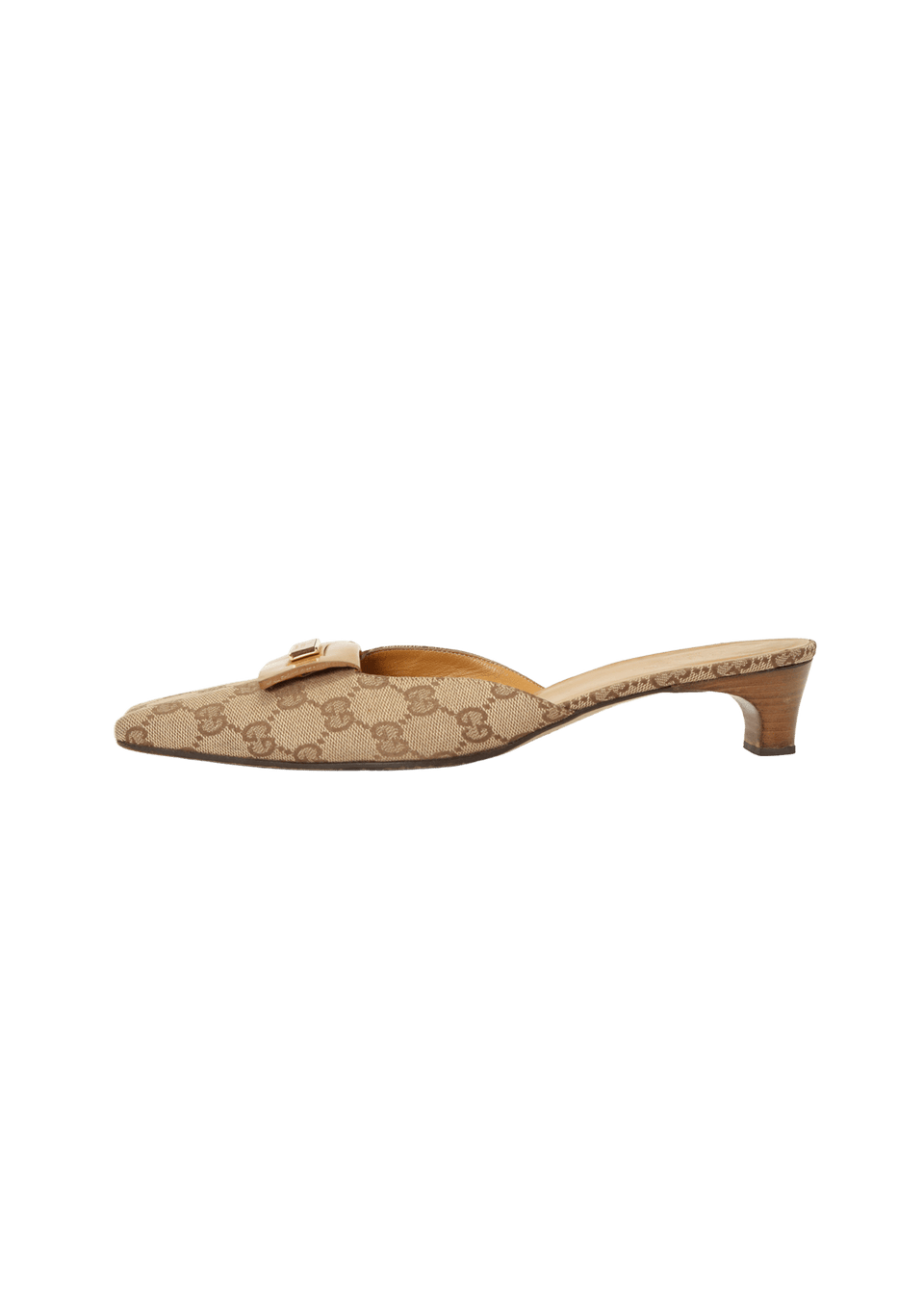 VINTAGE GG CANVAS MULES 37