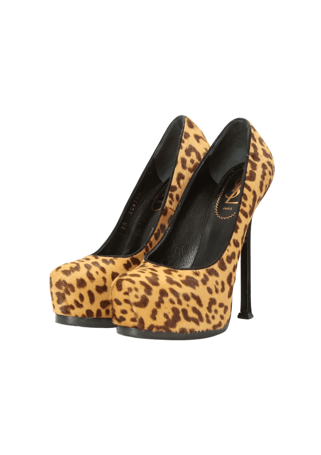 Leopard print ysl heels Clearance
