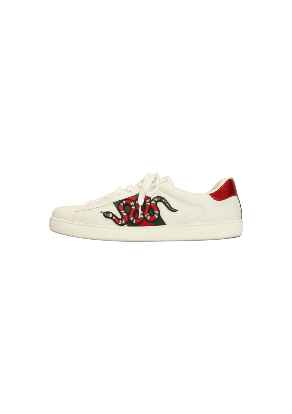 Gucci snake shoes white Clearance