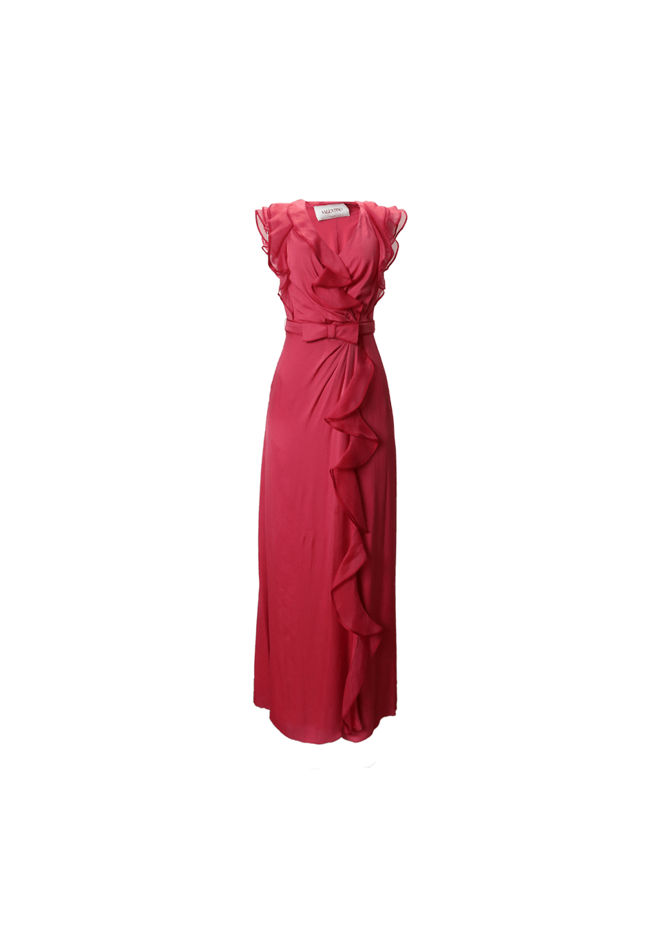 RUFFLE SILK DRESS 34