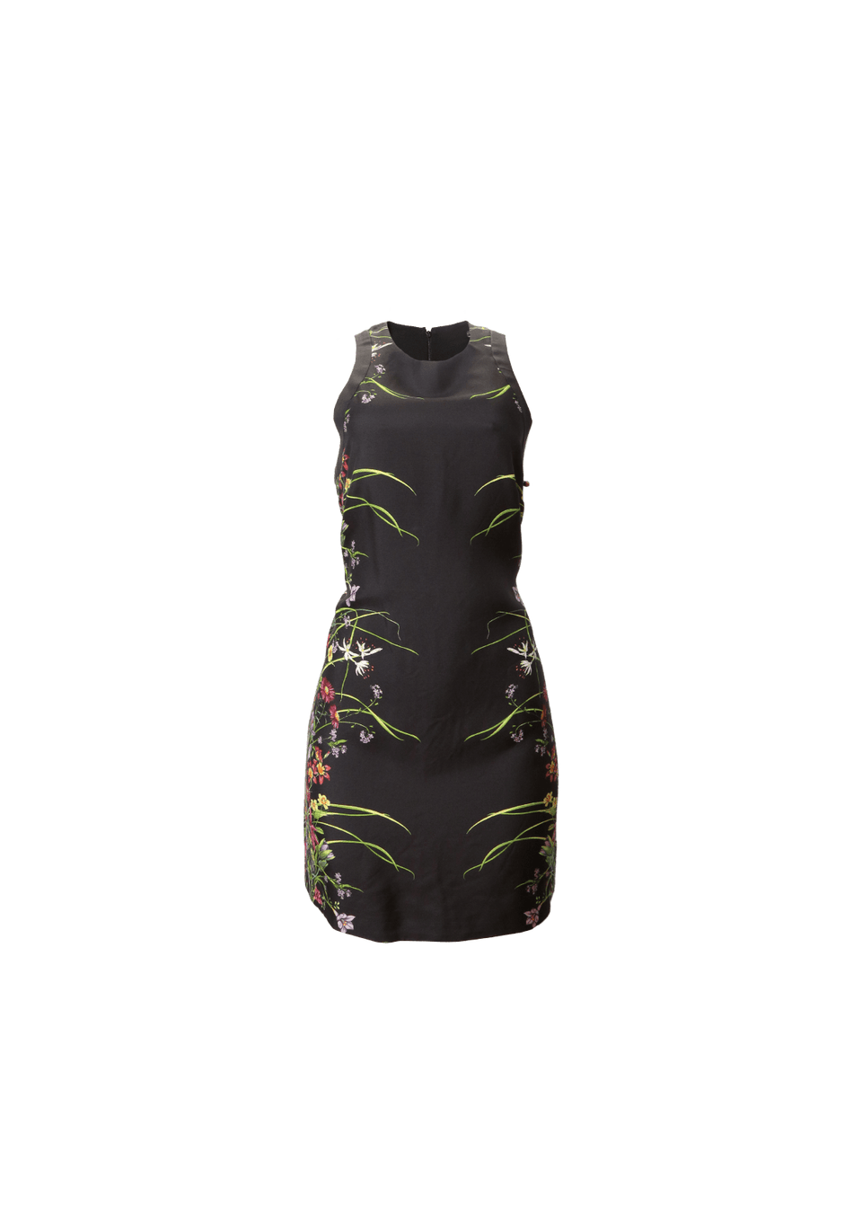 BLACK FLORA DRESS 34