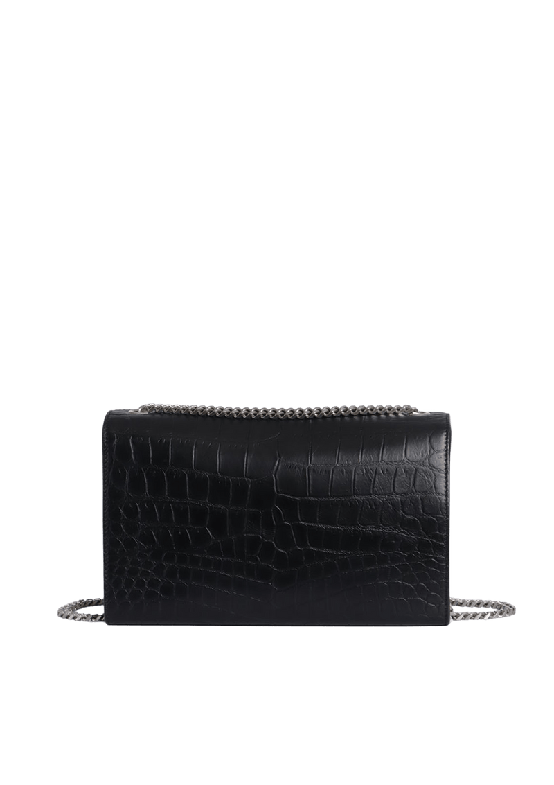 MEDIUM KATE TASSEL CROCODILE EMBOSSED