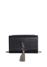 MEDIUM KATE TASSEL CROCODILE EMBOSSED