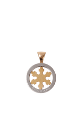 TONDO SNOWFLAKE CHARM 18K PENDANT