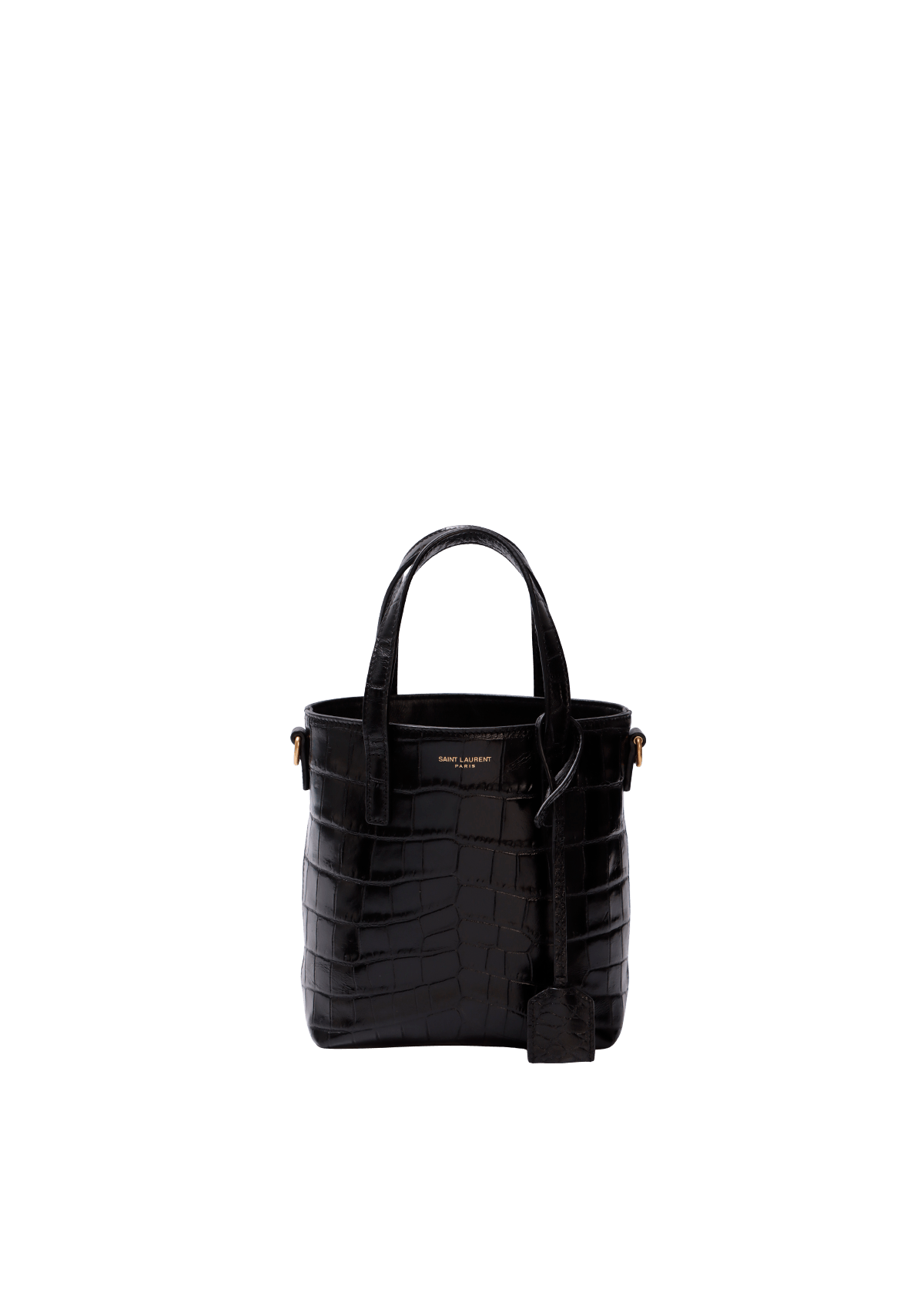 BOLSA SAINT LAURENT CROCODILE EMBOSSED MINI TOY SHOPPING TOTE