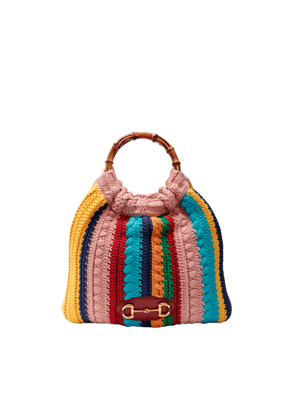 BOLSA GUCCI MEDIUM MULTICOLORED 1955 HORSEBIT CROCHET BAG MULTICOR