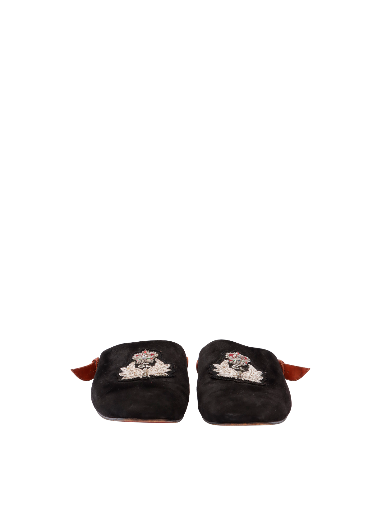SUEDE MULES 40.5