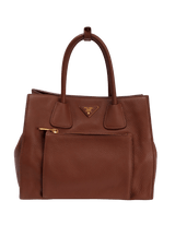 VITELLO DAINO FRONT POCKET CONVERTIBLE TOTE