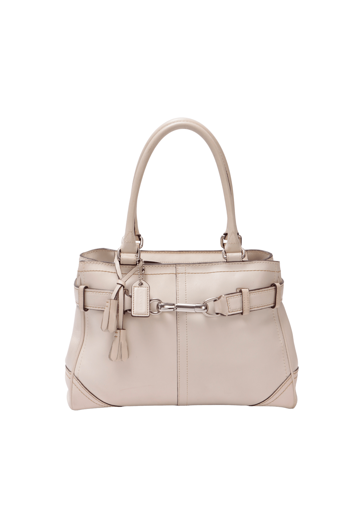BOLSA COACH HAMPTONS BAG BRANCO ORIGINAL – Gringa