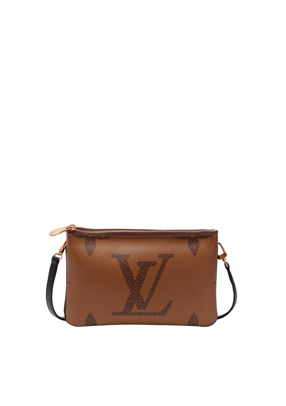 BOLSA LOUIS VUITTON MONOGRAM GIANT REVERSE DOUBLE ZIP POCHETTE