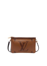 MONOGRAM GIANT REVERSE DOUBLE ZIP POCHETTE