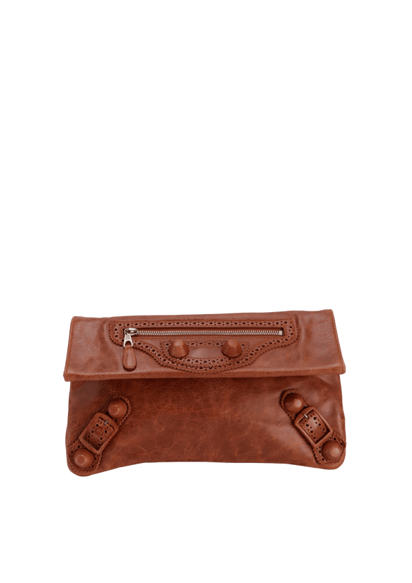 MOTOCROSS COVERED BROGUES CLUTCH