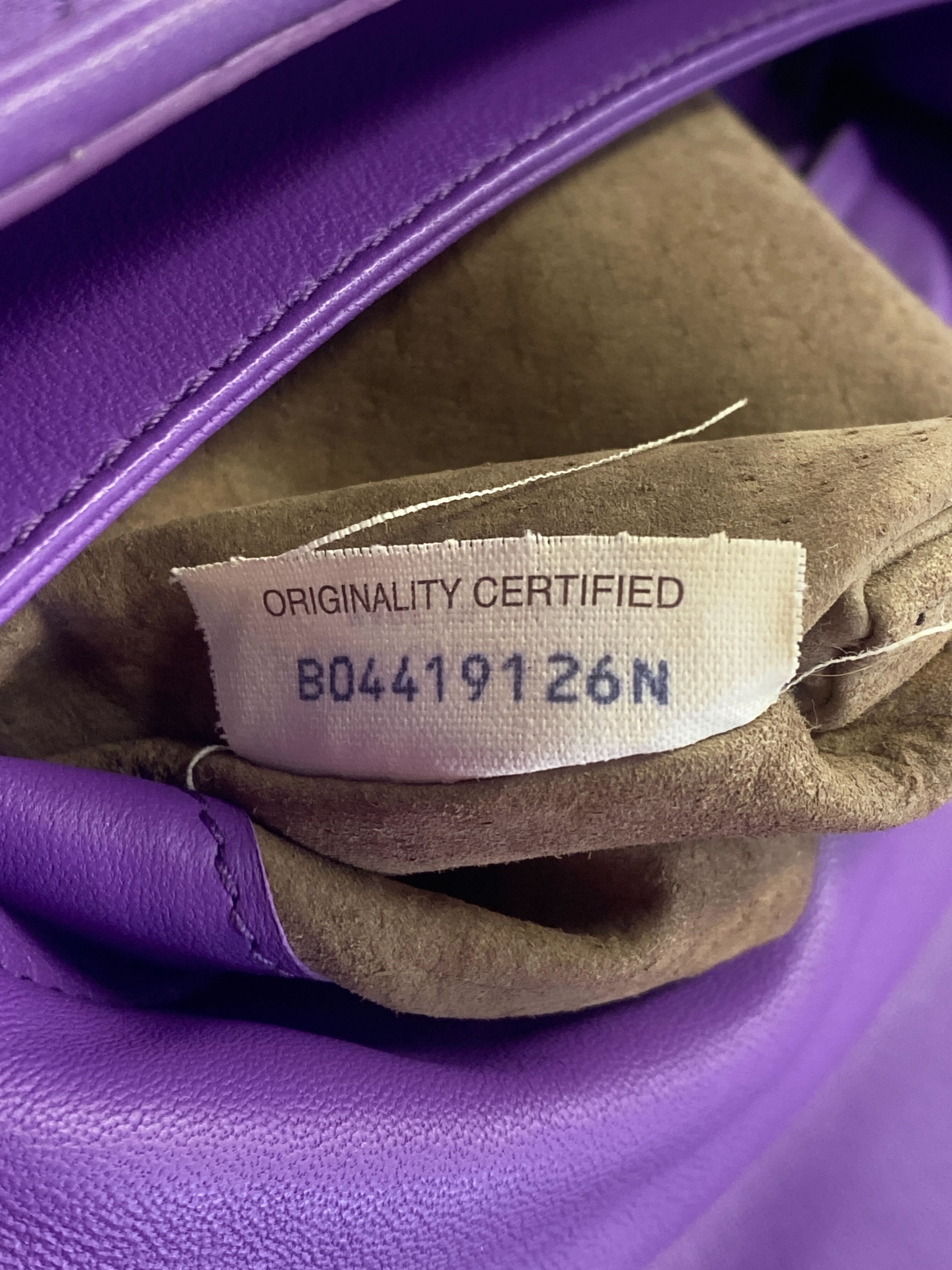BOLSA BOTTEGA VENETA MEDIUM OLIMPIA BAG ROXO ORIGINAL – Gringa