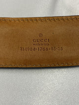 GUCCISSIMA INTERLOCKING G LOGO BELT 95