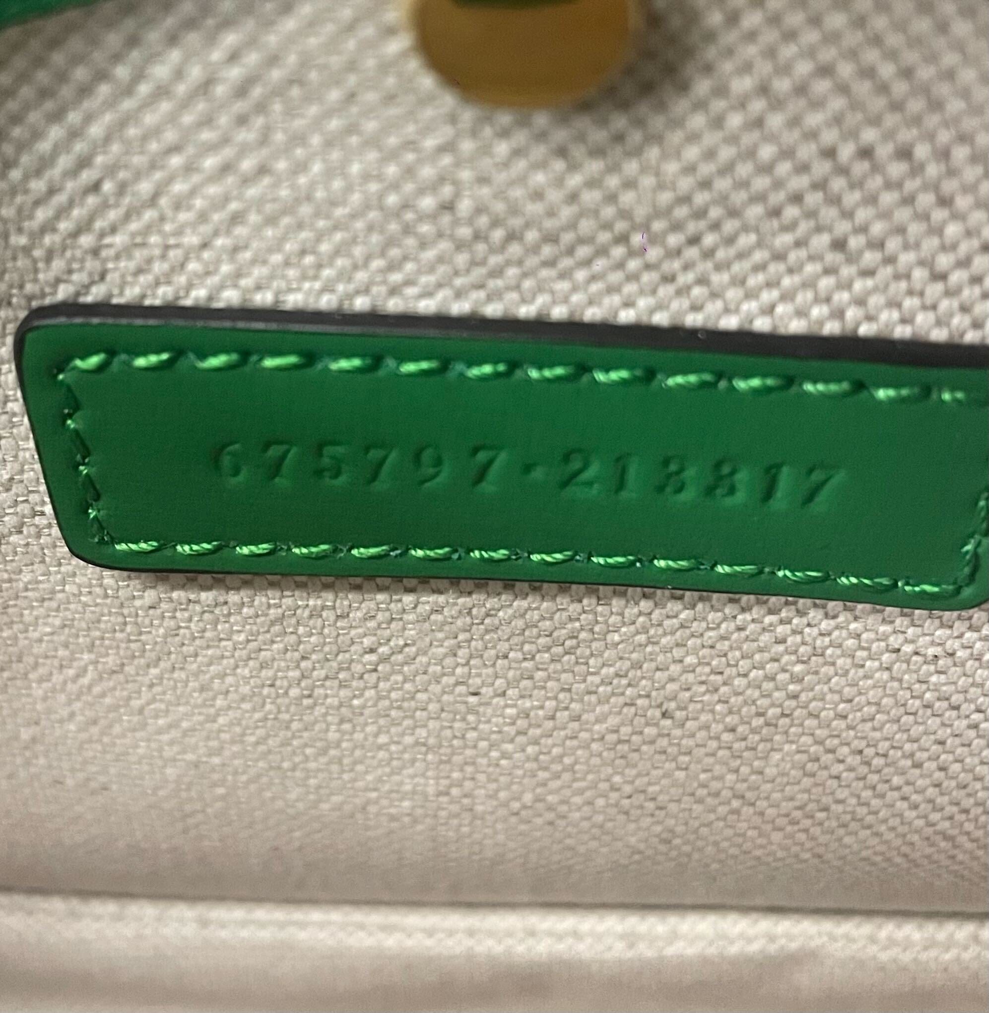 BOLSA GUCCI SMALL BAMBOO 1947 BAG VERDE ORIGINAL – Gringa