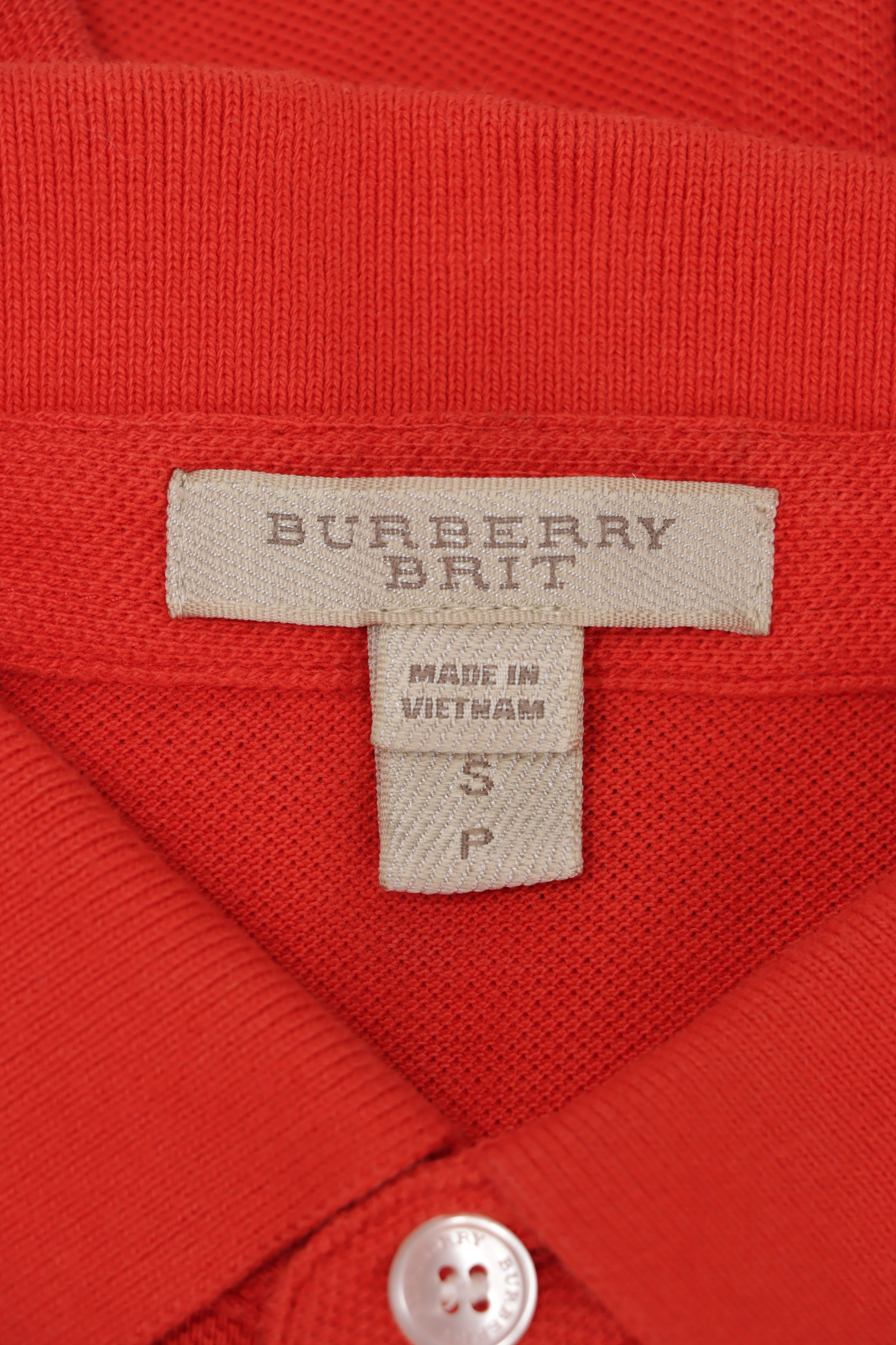 BLUSA BURBERRY POLO SHIRT LARANJA P ORIGINAL – Gringa