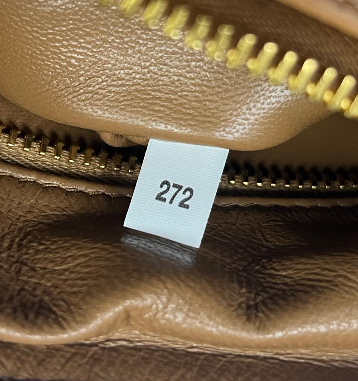 BOLSA PRADA LARGE LEATHER AIMÉE SHOULDER BAG MARROM ORIGINAL – Gringa