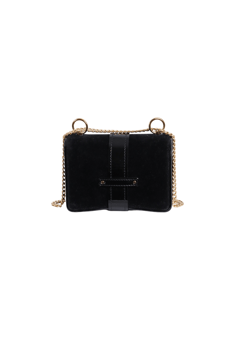 ABY CHAIN SHOULDER BAG VELVET