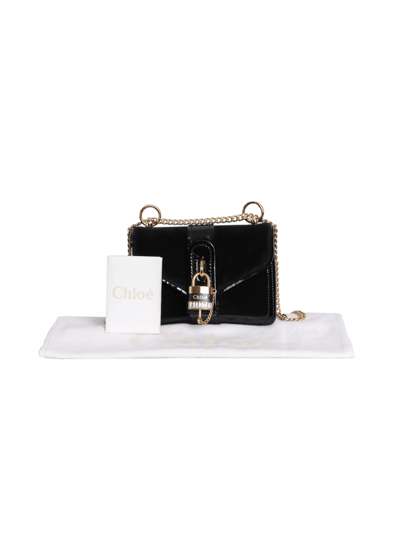 ABY CHAIN SHOULDER BAG VELVET