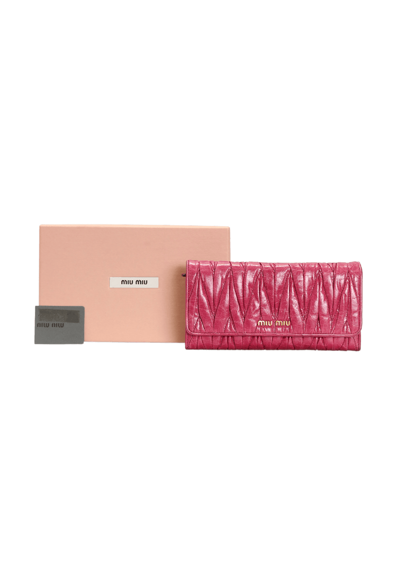 MATELASSÉ LONG WALLET