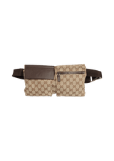 GG CANVAS DOUBLE BELT BAG