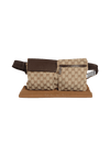 GG CANVAS DOUBLE BELT BAG