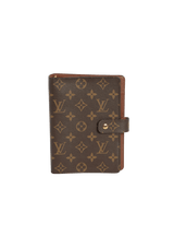 MEDIUM MONOGRAM RING AGENDA COVER