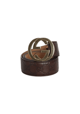 GUCCISSIMA INTERLOCKING G BELT 85