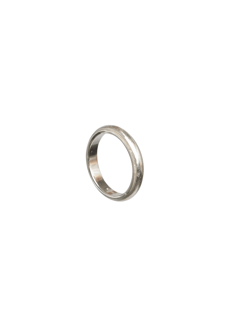 PLATINUM MILGRAIN RING