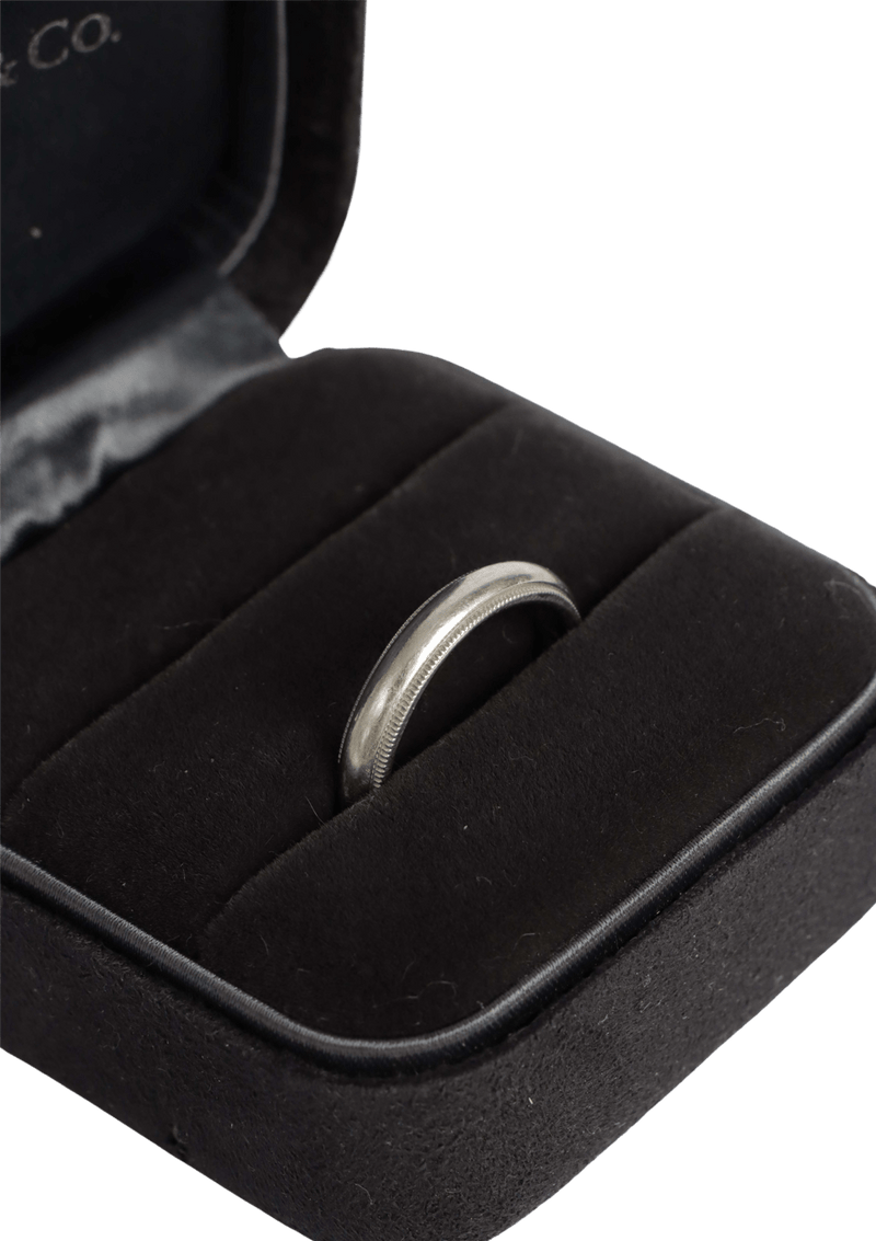 PLATINUM MILGRAIN RING