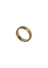 MORSE CODE 18K RING